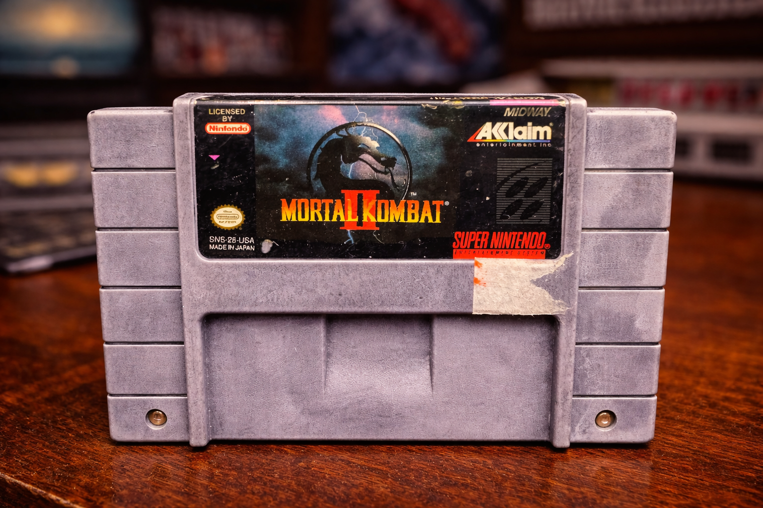 Mortal Kombat II (Tested Game) Super Nintendo SNES USA Cartridge
