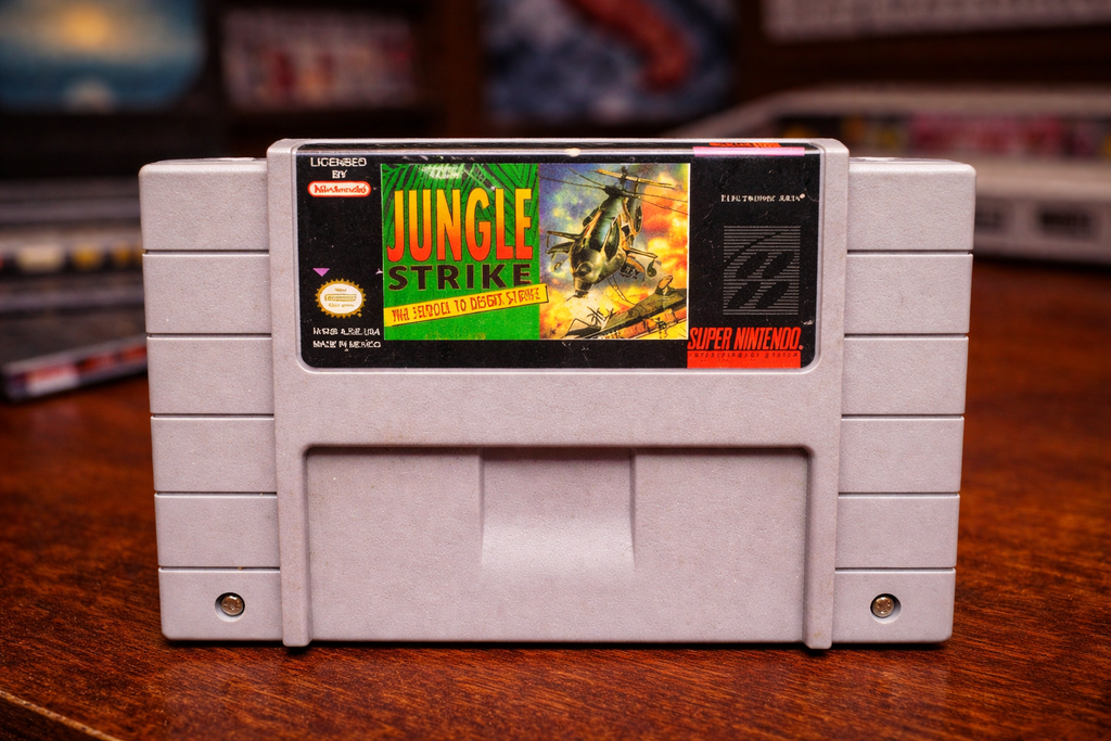 Jungle Strike (Tested Game) Super Nintendo SNES Cartridge