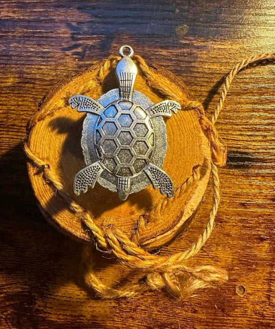 Pretty lights Turtle Pendant