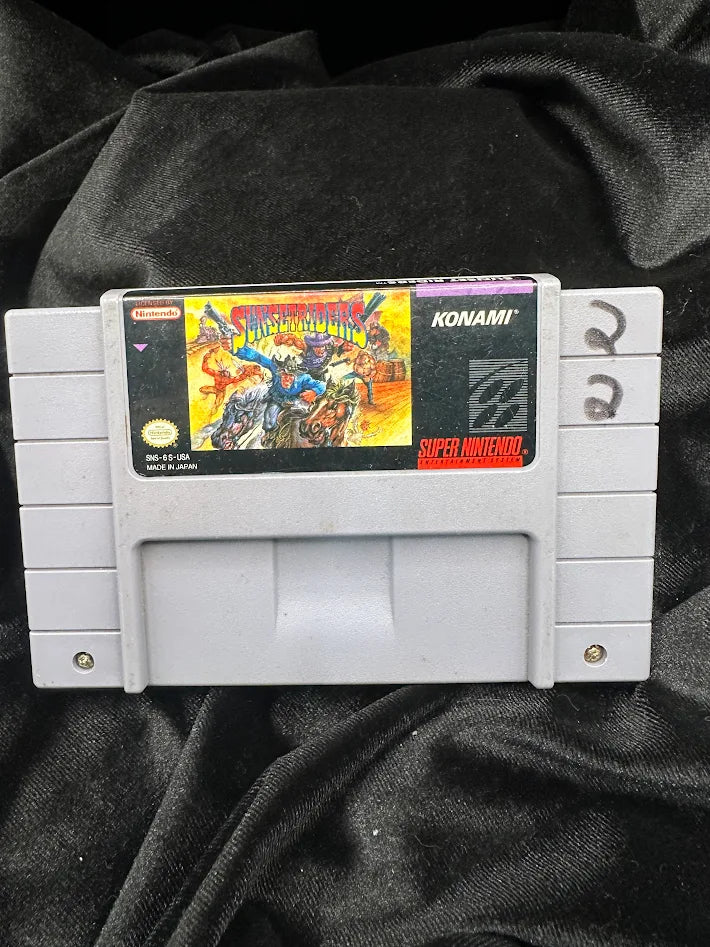 Sunset Riders (Tested Game) Super Nintendo SNES Cartridge