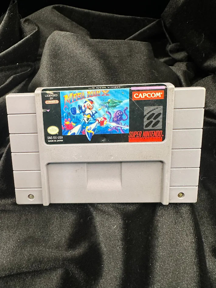Mega Man X (Tested Game) Super Nintendo SNES Cartridge