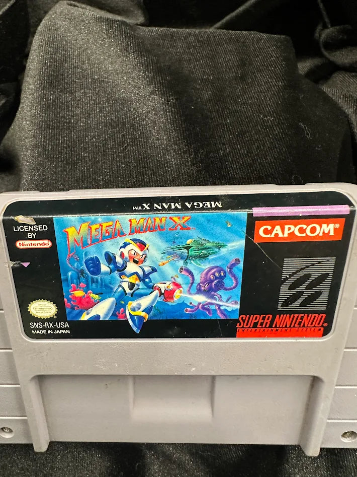 Mega Man X (Tested Game) Super Nintendo SNES Cartridge