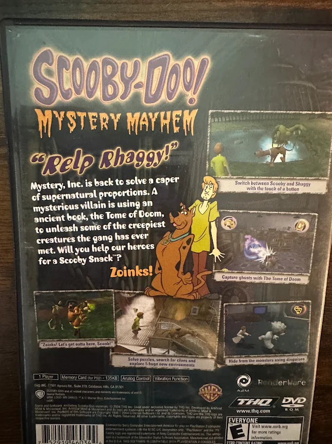 Scooby Doo Mystery Mayhem PS2 (Untested Game)