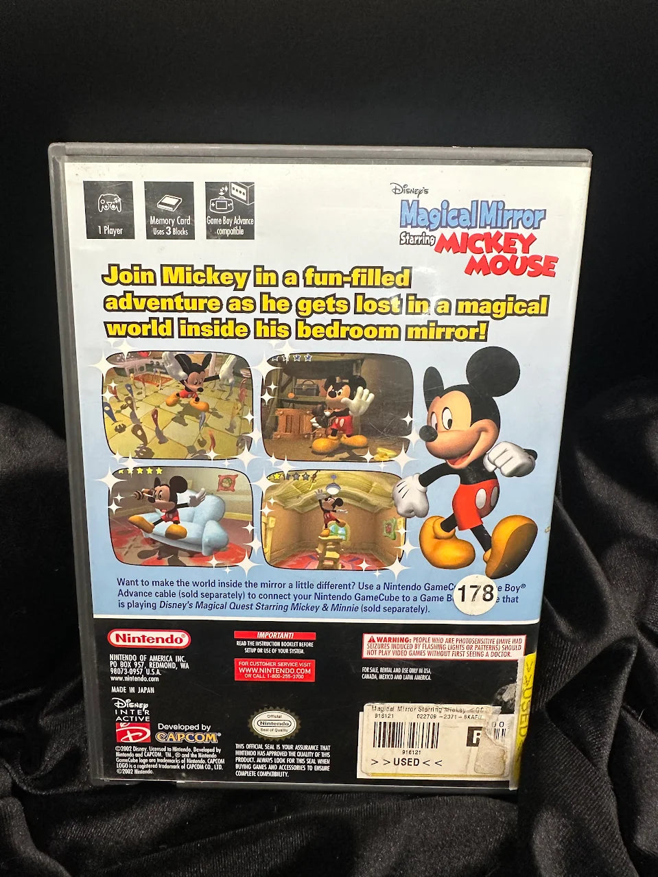 Disney's Magical Mirror Starring Mickey Mouse Nintendo GameCube Case and Disc