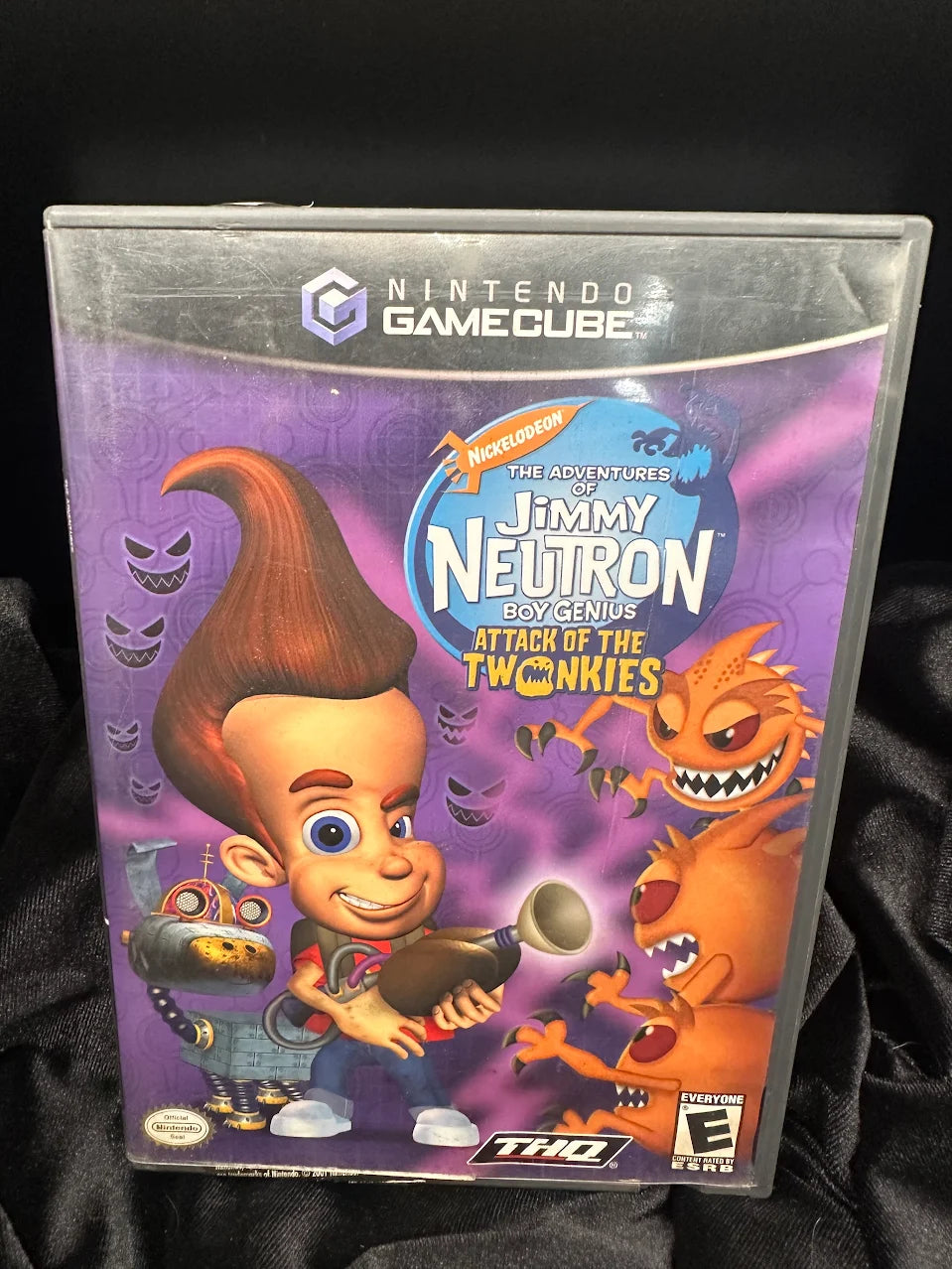The Adventures of Jimmy Neutron Boy Genius Attack of the Twonkies Nintendo GameCube Case and Disc