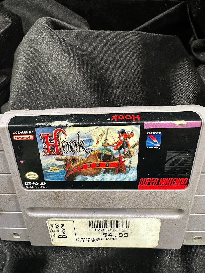 Hook (Tested Game) Super Nintendo SNES Cartridge
