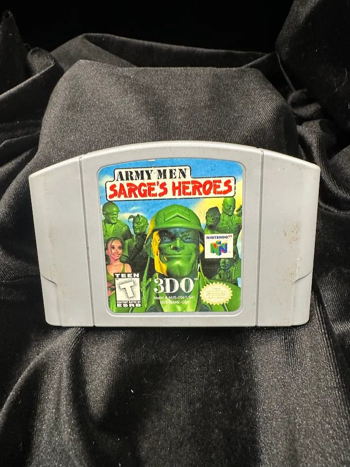 Army Men Sarge's Heroes (Tested Game) Nintendo 64 N64 Cartridge