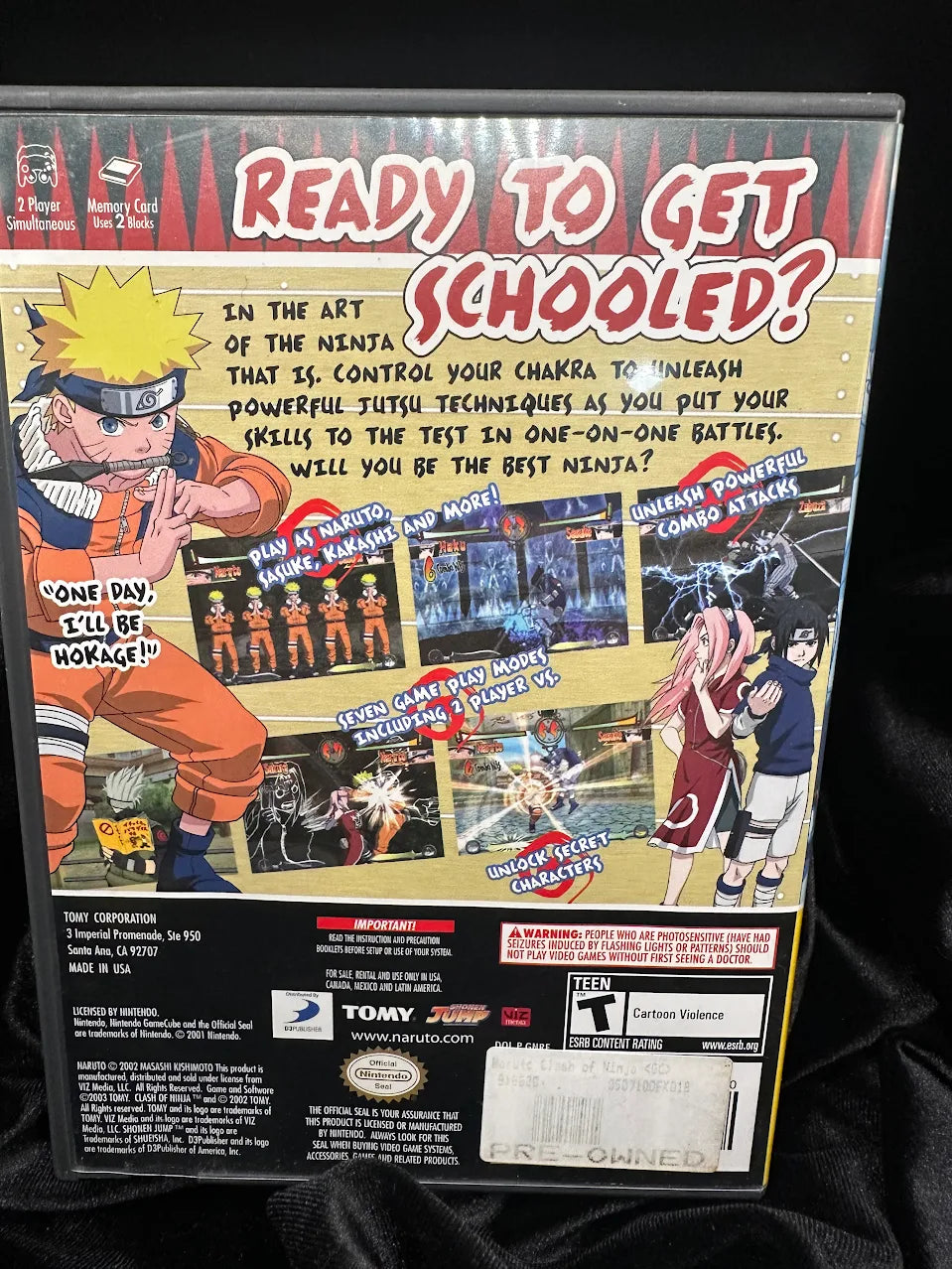 Naruto Clash of Ninja Nintendo GameCube Player's Choice Complete