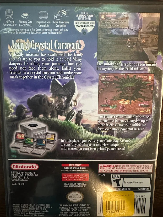 Final Fantasy Crystal Chronicles Nintendo GameCube
